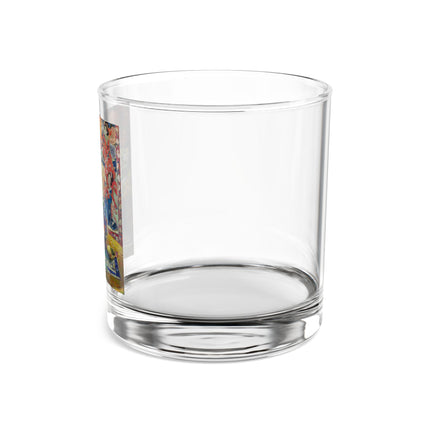 Fish, Fruits, and Flowers Latte Rocks Glass, 10oz