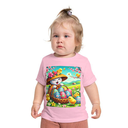 Geisha Kitten’s Easter Delight Baby Short Sleeve T-Shirt