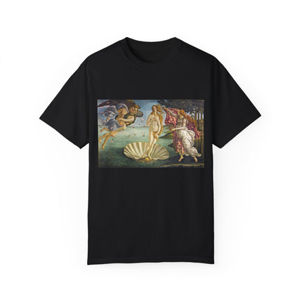 Birth of Venus by Sandro Botticelli Unisex Garment-Dyed T-shirt