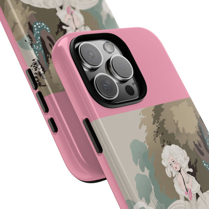 Rococo Garden Reader Phone Case – Whimsical Elegance & Timeless Charm