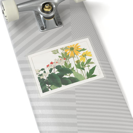 Clerodendrum & Rudbeckia by Tanigami Kônan Kiss-Cut Stickers (4 Sizes)