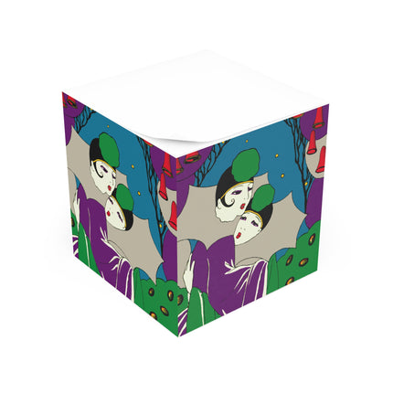 Two Pierrots Note Cube