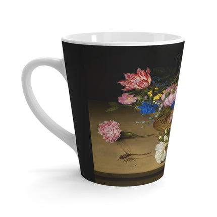 Flower Still Life by Ambrosius Bosschaert Latte Mug