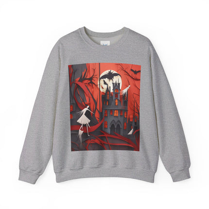 Halloween Night Scene Unisex Heavy Blend™ Crewneck Sweatshirt