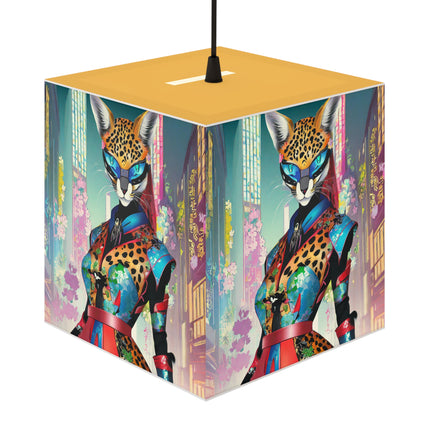 Cyber Cat Glamour Light Cube Lamp