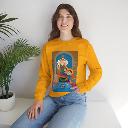 April & Diamond (from the Gem Series) by Sofia Chiostri Heavy Blend™ Crewneck Sweatshirt