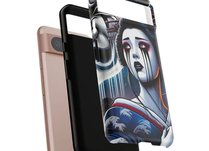 Geisha’s Black Ink Tears Phone Cases