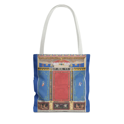 Trompe L’Oeil Designer Tote Bag – Columns, Swans and Vases (AOP)
