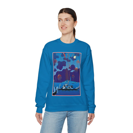 Fireworks in Venice by George Barbier Heavy Blend™ Crewneck Sweatshirt
