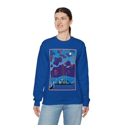 Fireworks in Venice by George Barbier Heavy Blend™ Crewneck Sweatshirt