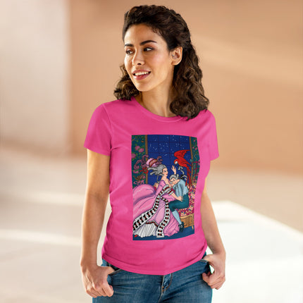 The Jealous Parrot by George Barbier Women's Midweight Cotton Tee