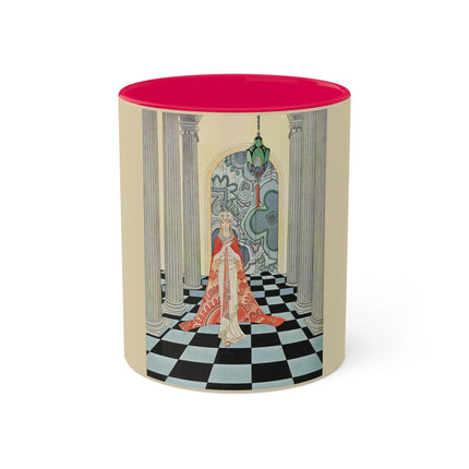 Cadmus Beheld a Female Figure by Virginia Frances Sterrett Colorful Mugs, 11oz