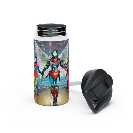 Samurai Robot Angels Stainless Steel Water Bottle