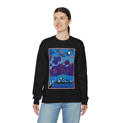 Fireworks in Venice by George Barbier Heavy Blend™ Crewneck Sweatshirt
