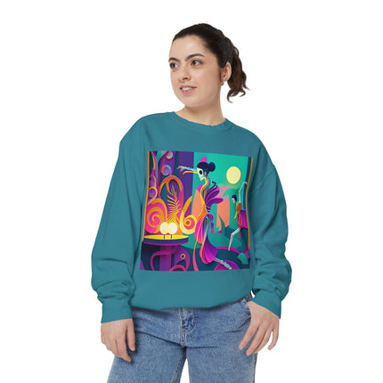 Dance of the Skeleton Ballerinas Unisex Garment-Dyed Sweatshirt