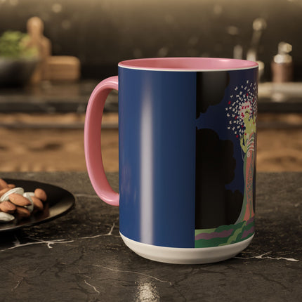 Butterfly Enchantress Colorful Mugs – Ethereal Art Deco Magic & Transformation