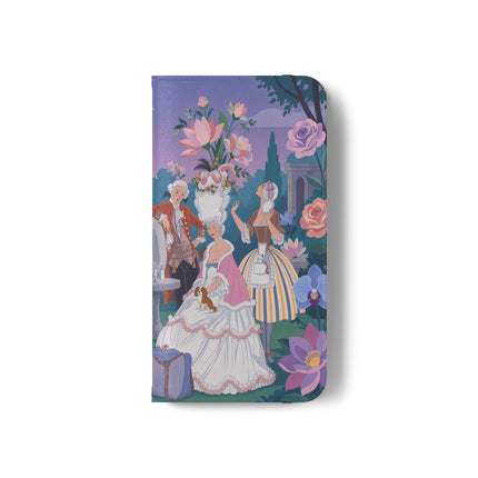 🌸🐶 The Grand Garden Dressing Flip Case – Art Deco Floral Elegance