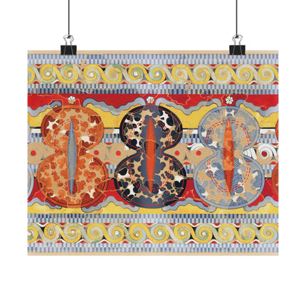 Reproduction of the Shield Frieze by Emile Gilliéron Premium Matte Horizontal Posters