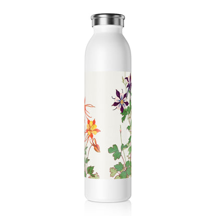 Aquilegia Flower by Tanigami Kônan Slim Water Bottle