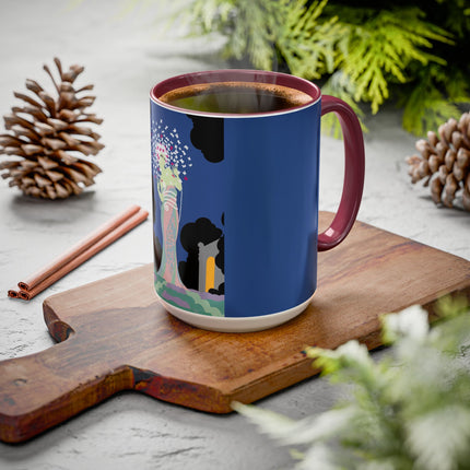 Butterfly Enchantress Colorful Mugs – Ethereal Art Deco Magic & Transformation