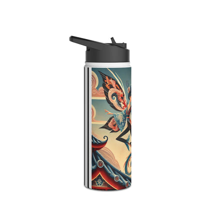 Dragon Fairy of the Temple Stainless Steel Water Bottle, Standard Lid