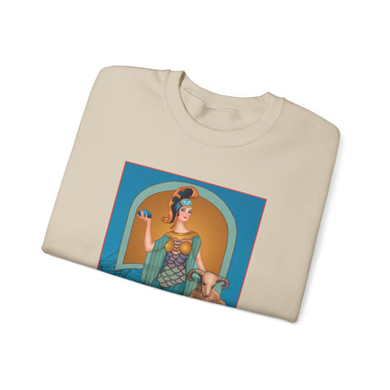 March & Aquamarine (Gem Series) by Sofia Chiostri Unisex Heavy Blend™ Crewneck Sweatshirt