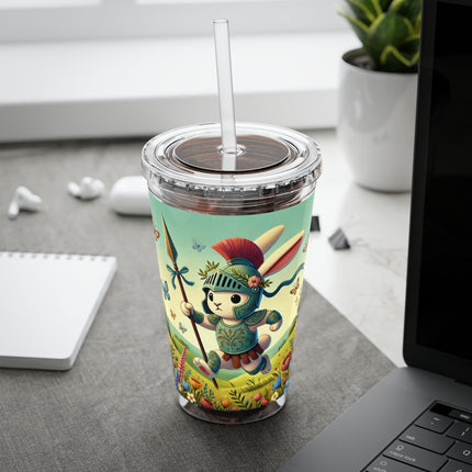 Rabbit Gladiator Sunsplash Tumbler with Straw, 16oz