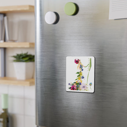 Blooming Splendor: A Floral Transformation Die-Cut Magnets(5 Sizes)