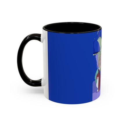 Wishes Beneath the Comet Sky Colorful Mug (11oz, 15oz) – Celestial Magic, Art Deco Elegance & Dreamy Wonder