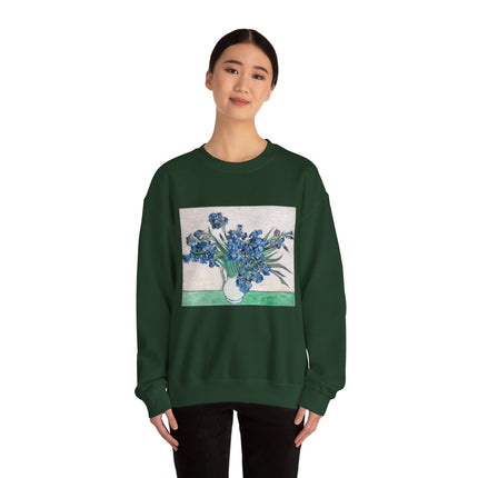 Irises by Vincent Van Gogh Heavy Blend™ Crewneck Sweatshirt