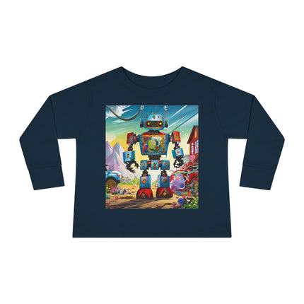 The Rusty Robot Toddler Long Sleeve Tee
