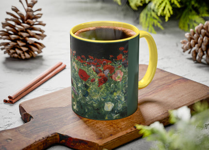 A Study of Poppies for Carnation, Lily, Lily, Rose by John Singer Sargent Colorful Mugs (11oz, 15oz)