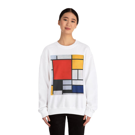 Composition with Red, Yellow, Blue, and Black by Piet Mondrian Heavy Blend™ Crewneck Sweatshirt
