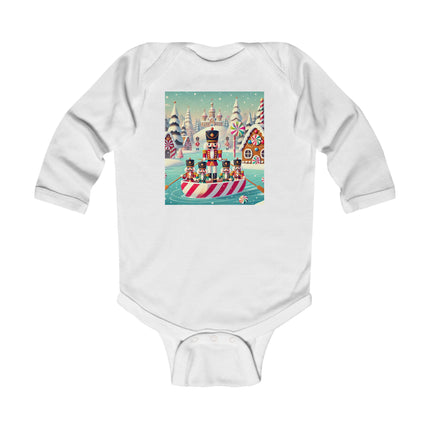 Nutcracker Candy-Striped Adventure Infant Long Sleeve Bodysuit