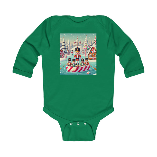 Nutcracker Candy-Striped Adventure Infant Long Sleeve Bodysuit