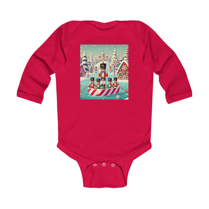 Nutcracker Candy-Striped Adventure Infant Long Sleeve Bodysuit