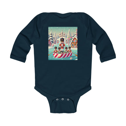 Nutcracker Candy-Striped Adventure Infant Long Sleeve Bodysuit