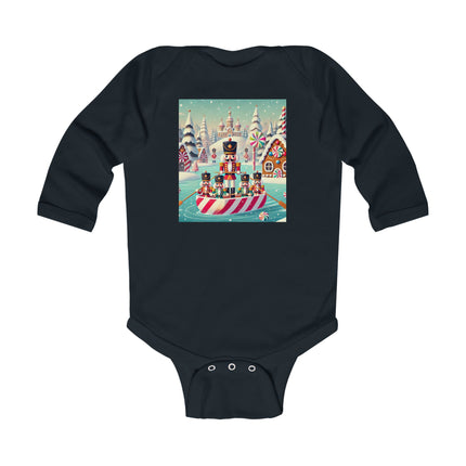 Nutcracker Candy-Striped Adventure Infant Long Sleeve Bodysuit