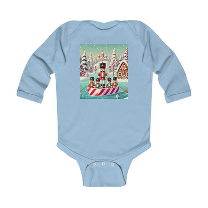 Nutcracker Candy-Striped Adventure Infant Long Sleeve Bodysuit