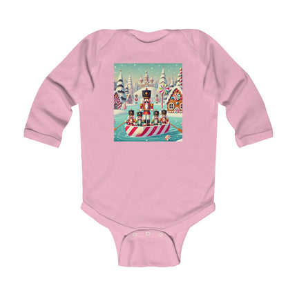 Nutcracker Candy-Striped Adventure Infant Long Sleeve Bodysuit