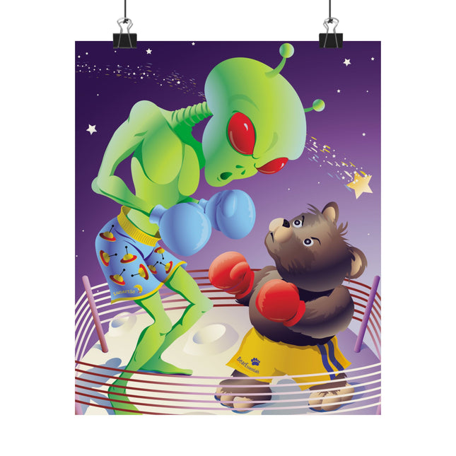 Cosmic Clash Premium Matte Vertical Posters