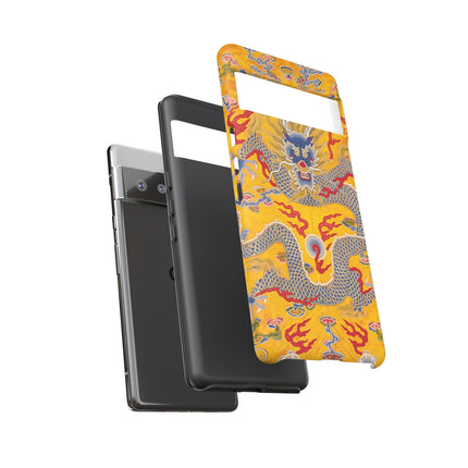 Majestic Dragon Regalia – Imperial 12-Symbol Robe Phone Cases