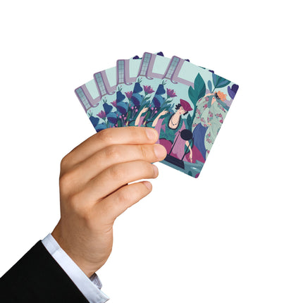 🎭🌸 The Ladies Of The Secret Masquerade Playing Cards – Art Deco Floral Mystery