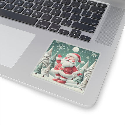 Santa's Joyful Night Kiss-Cut Stickers (4 Sizes)