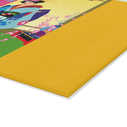 A Timeless Journey by Umberto Brunelleschi Glass Cutting Board
