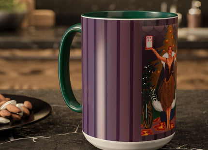Countdown to Christmas Elegance Colorful Mugs (11oz, 15oz)