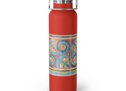 Reproduction of S-Spiral Frieze by Emile Gilliéron Copper Vacuum Insulated Bottle, 22oz