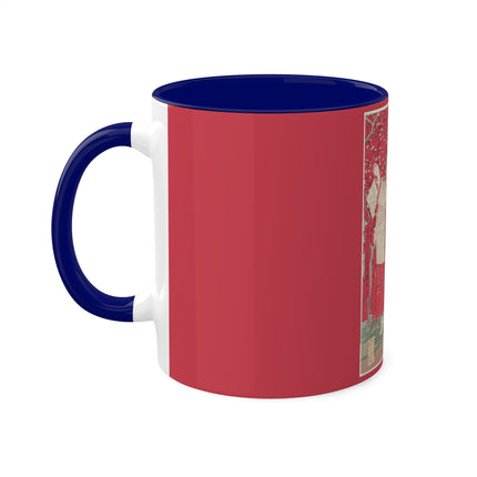 Wood for the Plum Tree by Tsukioka Yoshitoshi Colorful Mugs, 11oz