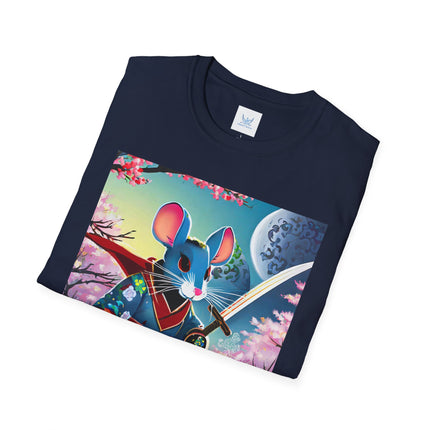 Cyber Samurai Rat Softstyle T-Shirt