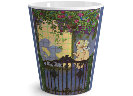 Whispers of Love: A Vintage Art Deco Fairytale Latte Mug